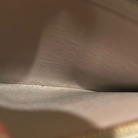 Louis Vuitton Zip Around Vernis Long Wallet Cream Tan LV All Over Logo Print - Picture 4 of 12